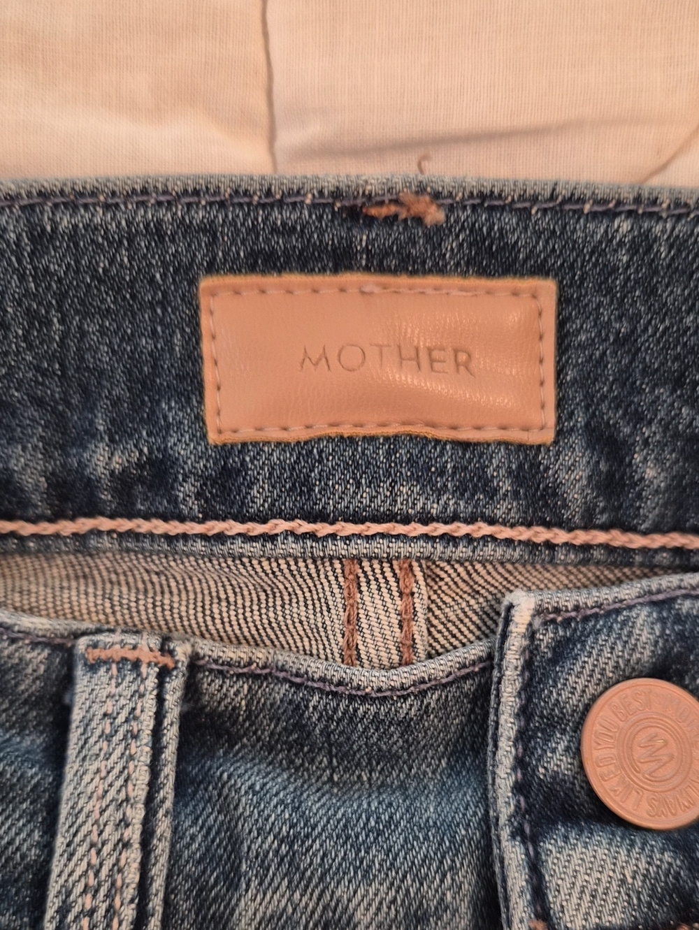 MOTHER High Waisted Double Hiker Skimp Color: “Love Bomb,- Size 24 - Picture 8 of 12